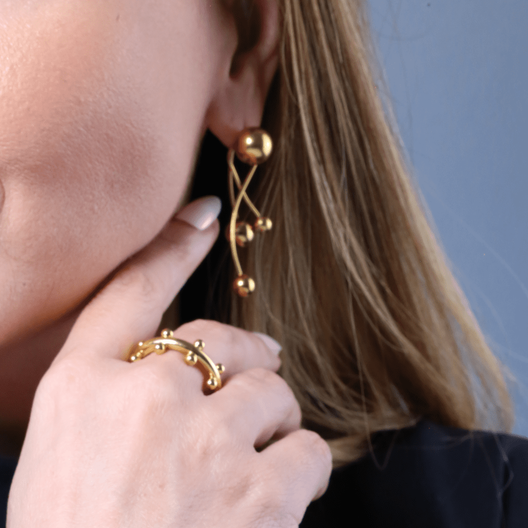 Earring Jupiter | gold plated