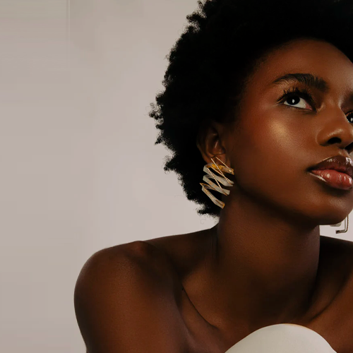 Ohrring Emirate Quadrat | gold